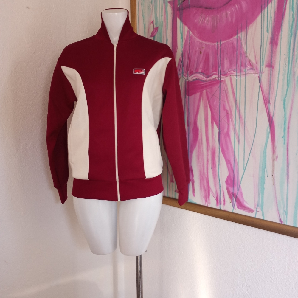 Vintage Sunbelt Maroon Track Jacket - 70's Maroon